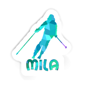 Sticker Skier Mila Image