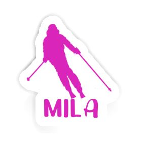 Sticker Mila Skier Image