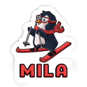 Mila Sticker Skier Image