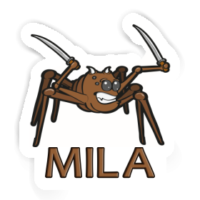 Fighting Spider Sticker Mila Image