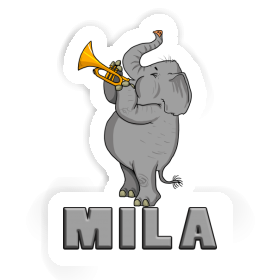 Trumpet Elephant Sticker Mila Image