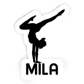 Mila Sticker Yoga Woman Image