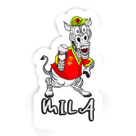 Zebra Sticker Mila Image