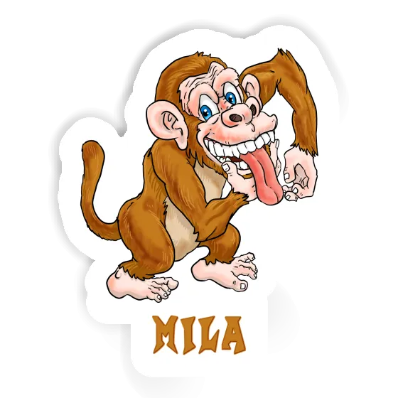 Mila Sticker Ape Notebook Image