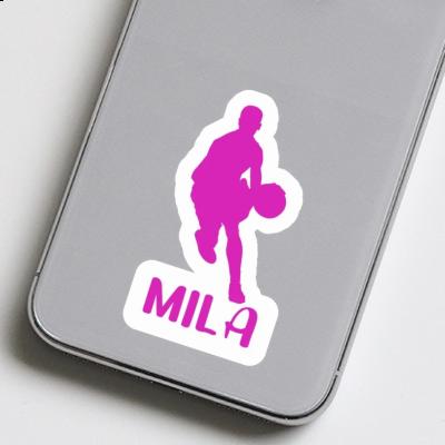 Basketball Player Sticker Mila Notebook Image