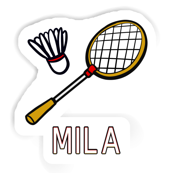 Autocollant Raquette de badminton Mila Image