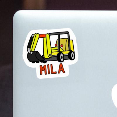 Sticker Mila Mini-Excavator Notebook Image