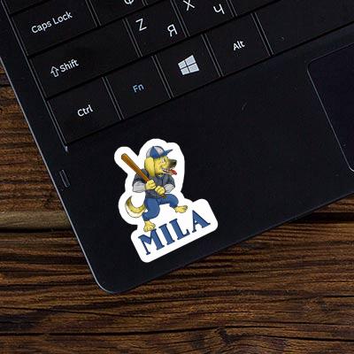 Baseball Dog Sticker Mila Image