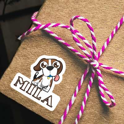 Sticker Mila Beagle Dog Laptop Image