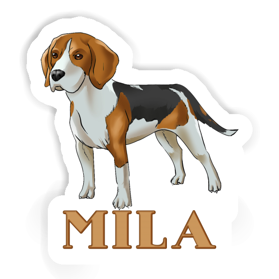 Mila Sticker Beagle Notebook Image