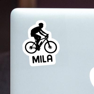 Mila Sticker Biker Laptop Image