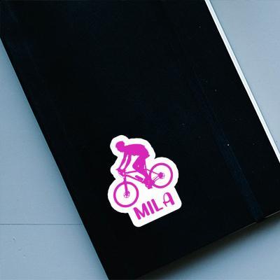 Mila Sticker Biker Notebook Image