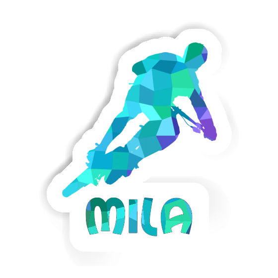 Sticker Biker Mila Notebook Image