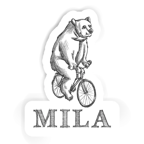 Sticker Bicycle rider Mila Image