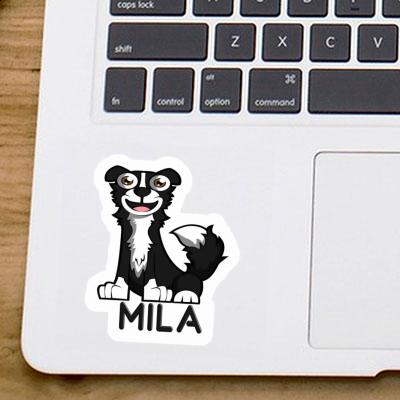 Mila Autocollant Border Collie Laptop Image