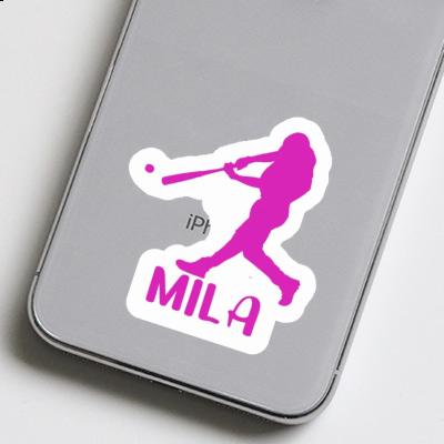 Sticker Baseballspieler Mila Gift package Image