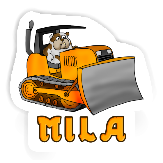 Sticker Mila Bulldozer Laptop Image