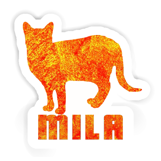 Sticker Mila Cat Laptop Image