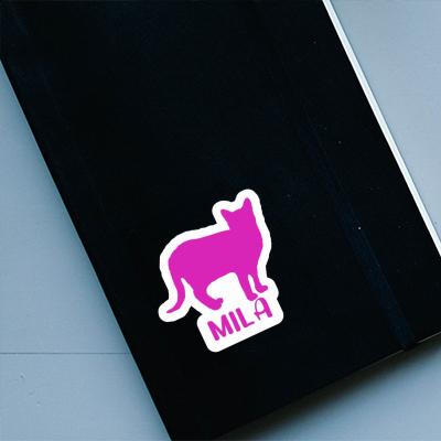 Sticker Mila Cat Notebook Image