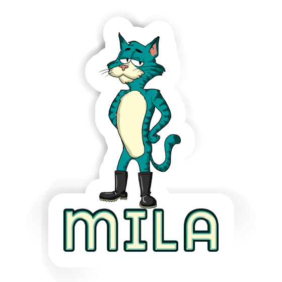 Cat Sticker Mila Notebook Image