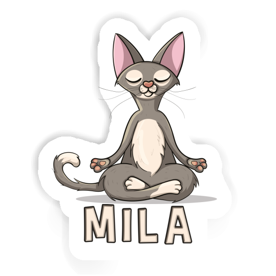 Aufkleber Mila Yoga-Katze Gift package Image