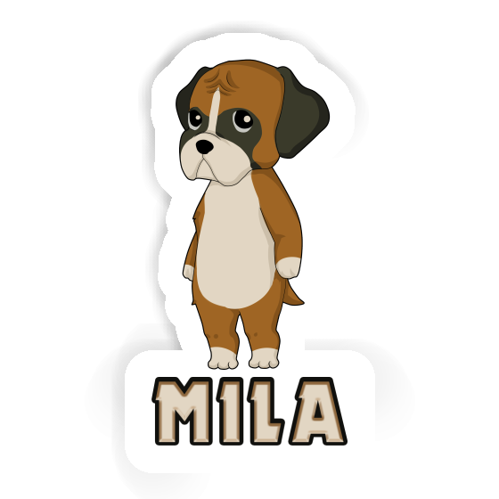 German Boxer Autocollant Mila Gift package Image