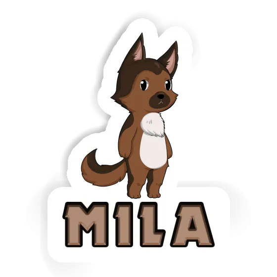 Mila Autocollant Berger allemand Notebook Image