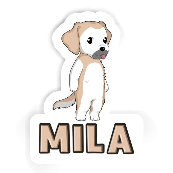 Mila Autocollant Golden Retriever Laptop Image