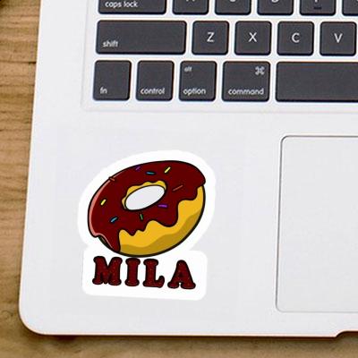 Aufkleber Mila Donut Laptop Image