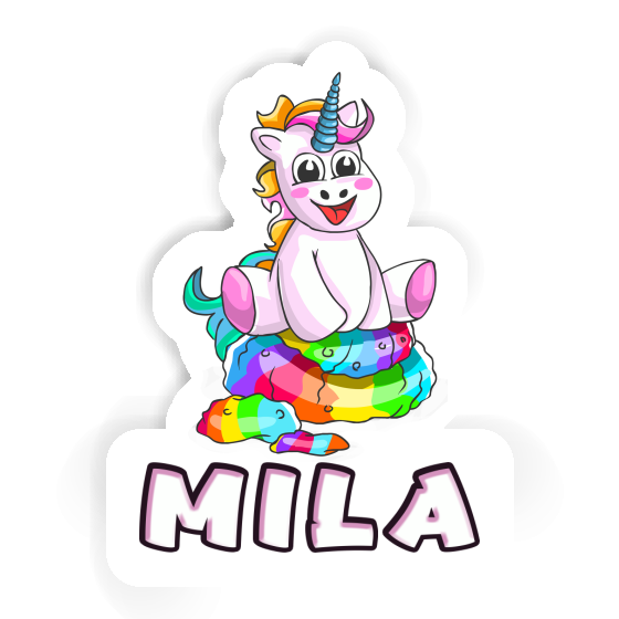 Sticker Baby Unicorn Mila Notebook Image