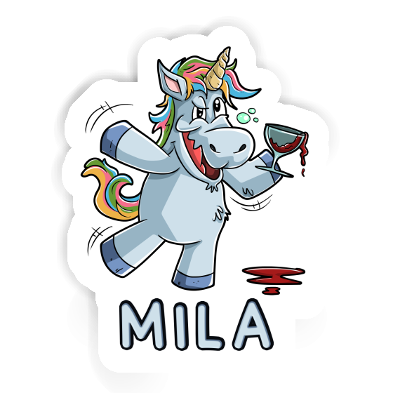 Unicorn Sticker Mila Notebook Image