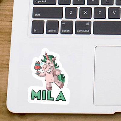 Mila Sticker Party-Einhorn Notebook Image