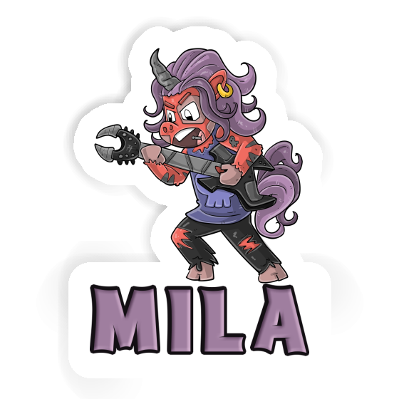 Sticker Mila Rocking Unicorn Laptop Image