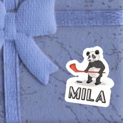 Sticker Ice Hockey Panda Mila Notebook Image