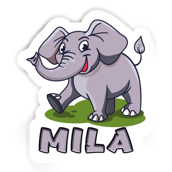 Elephant Sticker Mila Notebook Image