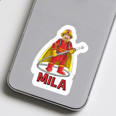 Autocollant Mila Pompier Image