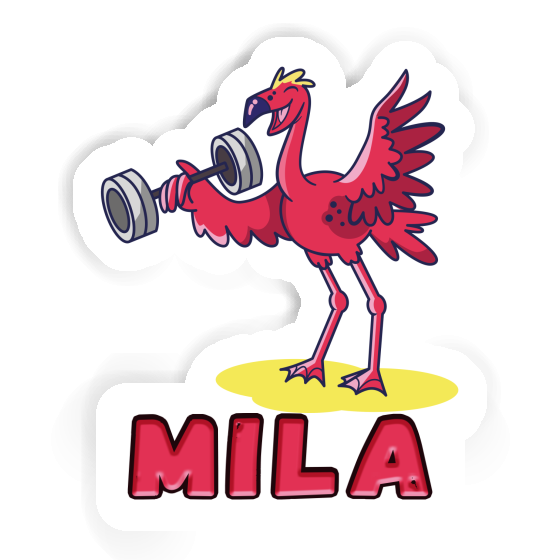 Sticker Weight Lifter Mila Laptop Image