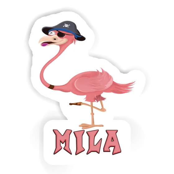 Sticker Flamingo Mila Notebook Image