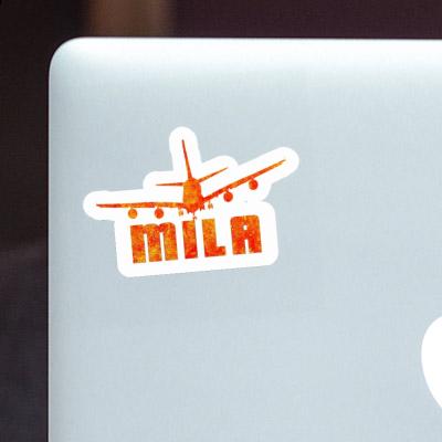 Flugzeug Sticker Mila Notebook Image