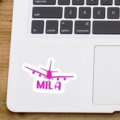 Mila Aufkleber Flugzeug Laptop Image