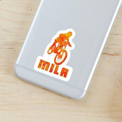 Freeride Biker Sticker Mila Notebook Image