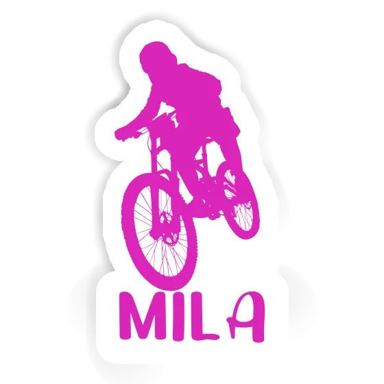 Freeride Biker Sticker Mila Notebook Image