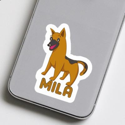 Mila Sticker Sheperd Dog Laptop Image