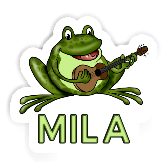 Sticker Mila Guitar Frog Notebook Image