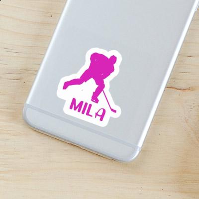 Mila Sticker Eishockeyspielerin Laptop Image