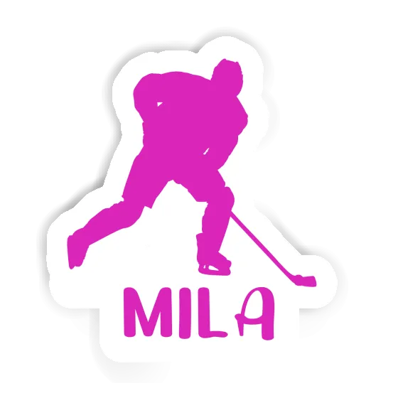 Autocollant Mila Joueuse de hockey Notebook Image