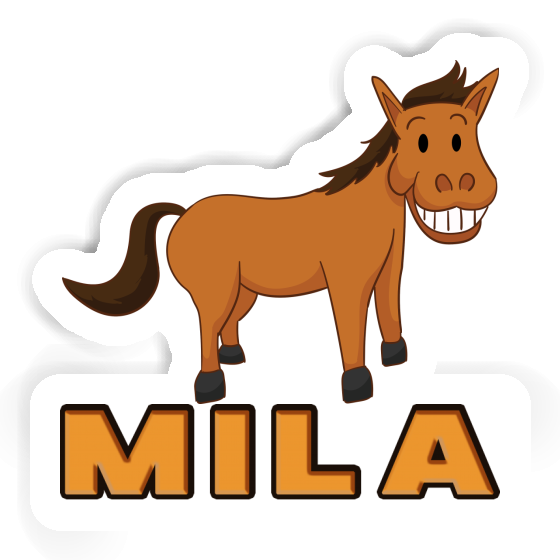 Sticker Mila Pferd Notebook Image