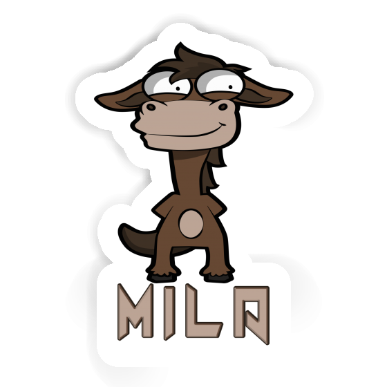 Standing Horse Sticker Mila Gift package Image