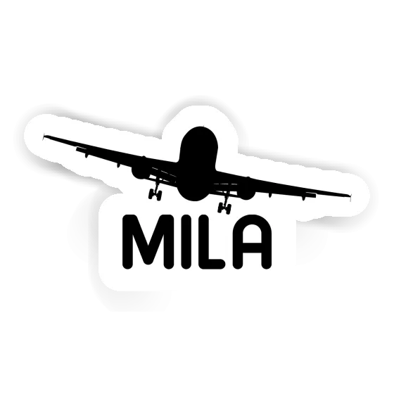 Mila Sticker Airplane Image