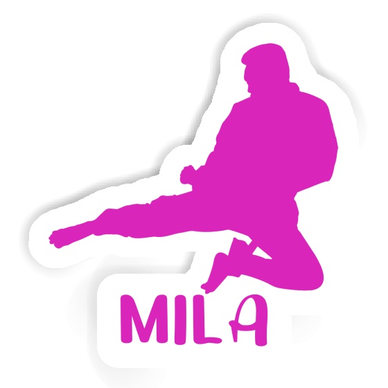 Mila Sticker Karateka Laptop Image